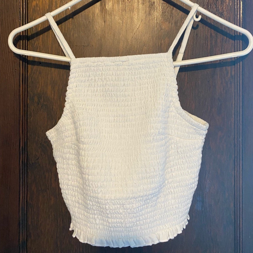Hollister High Neck Crop Tank